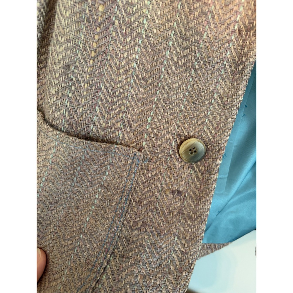 Vtg Dior Sport Tweed Blazer Herringbone Christian Dior *Read* - Picture 8 of 13